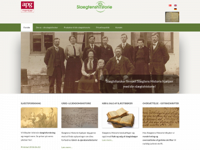 slaegtenshistorie.dk snapshot