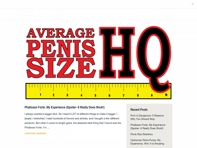 averagepenissizehq.com snapshot