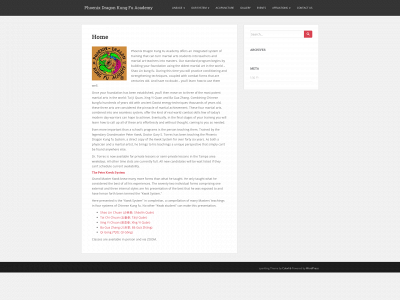 phoenixdragonkungfu.com snapshot