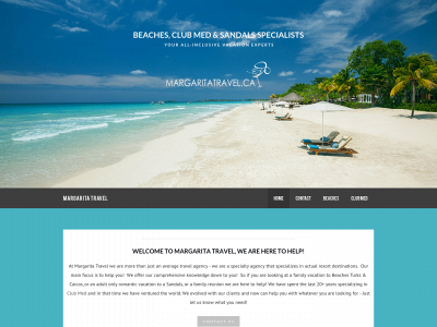 www.margaritatravelhut.com snapshot