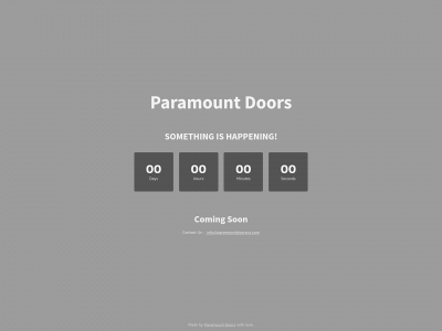 paramountdoorsco.com snapshot