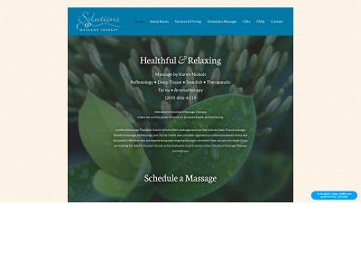 solutionsmassagetherapy.com snapshot