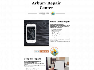 arburyrepaircenter.co.uk snapshot
