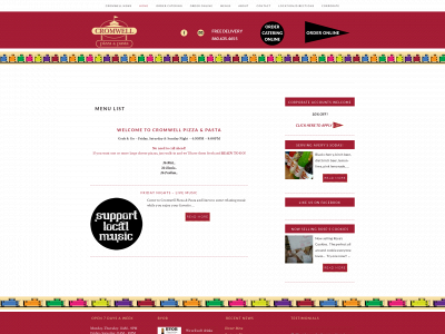 cromwellpizza.com snapshot