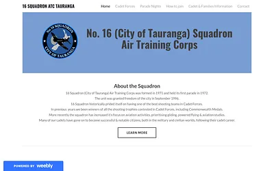 www.16squadronatctauranga.org.nz snapshot