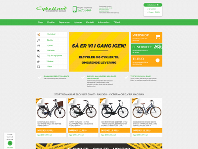 cykelland.com snapshot
