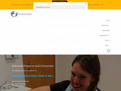 eastdevonpodiatry.co.uk snapshot