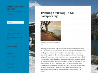 backpackingwithyourdog.com snapshot