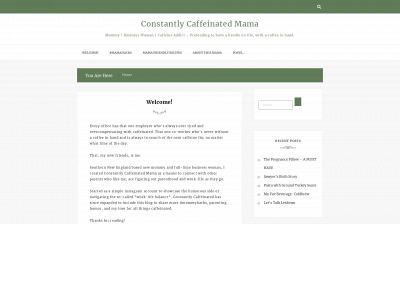 constantlycaffeinatedmama.com snapshot