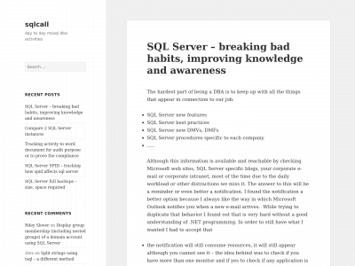 sqlcall.com snapshot