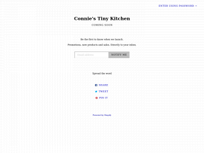conniestinykitchen.com snapshot