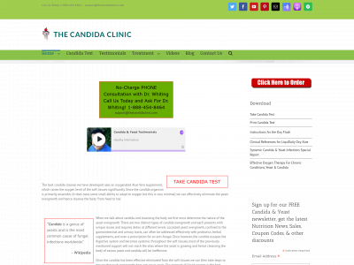 thecandidaclinic.com snapshot