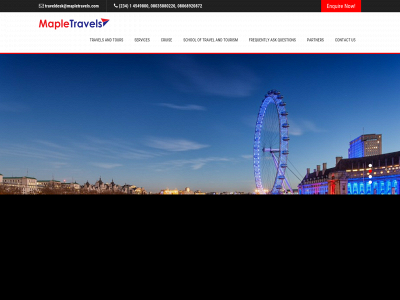 mapletravels.com snapshot