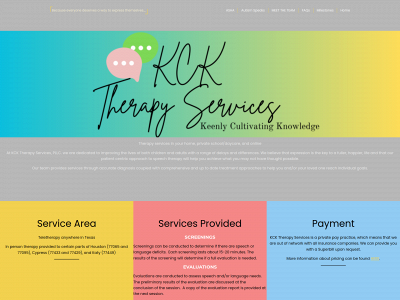 kcktherapyservices.com snapshot