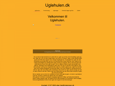 uglehulen.dk snapshot
