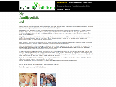 nyfamiljepolitik.nu snapshot
