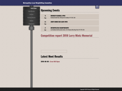metropolitanweightlifting.org snapshot