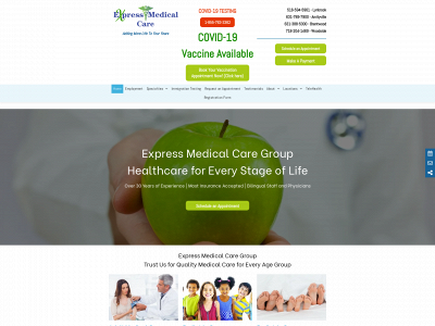 www.expressmedicalcaregroup.com snapshot