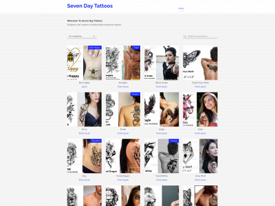 sevendaytattoos.com snapshot