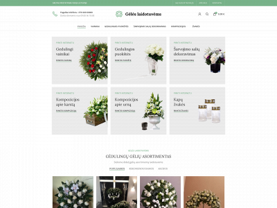 geles-laidotuvems.lt snapshot