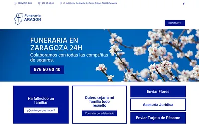 funerariaaragon.com snapshot