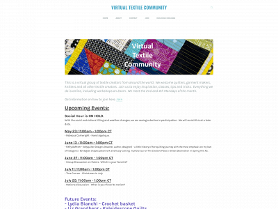 www.virtualtextilecommunity.org snapshot