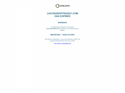 lacosanostra2021.com snapshot
