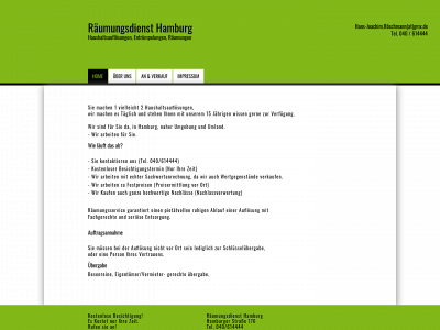 raeumungsdiensthamburg.de snapshot