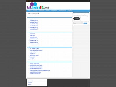 talkenglishbd.com snapshot
