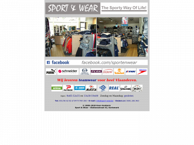 sport-wear.be snapshot