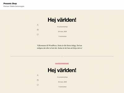 prosonicshop.se snapshot
