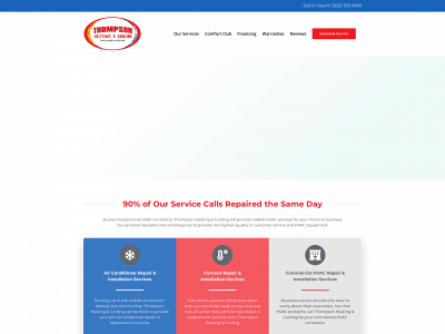 www.thompsonheating.net snapshot