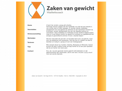 zakenvangewicht.nl snapshot