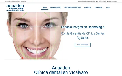 www.clinicadentalaguaden.es snapshot