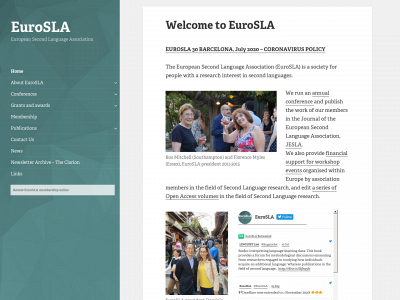 eurosla.org snapshot