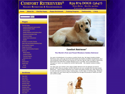 comfortretrievers.com snapshot