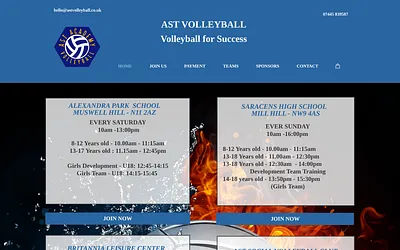astvolleyball.co.uk snapshot