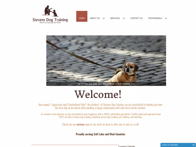 stevensdogtraining.net snapshot