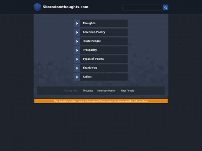 sbrandomthoughts.com snapshot