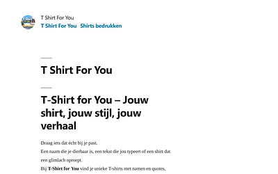 t-shirtforyou.nl snapshot