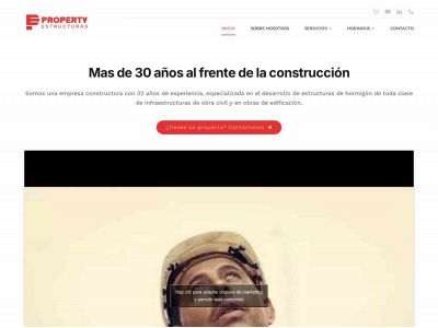 propertyestructuras.com snapshot