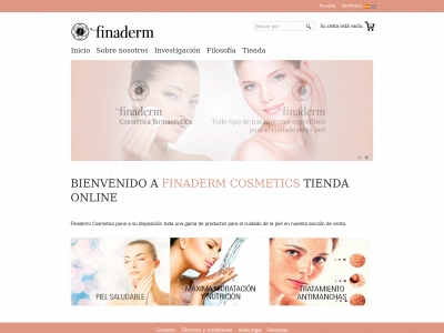 finadermcosmetics.es snapshot