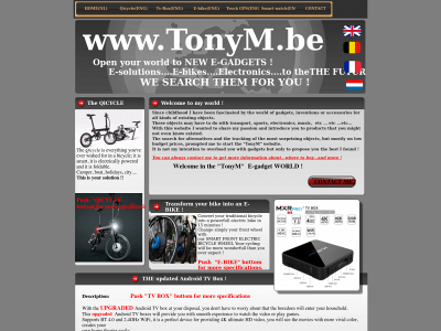 tonym.be snapshot