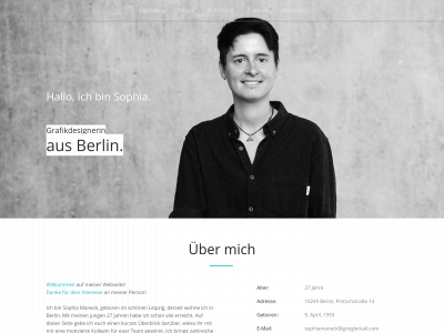 sophiamaneck.de snapshot