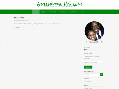 greenhousehisway.com snapshot