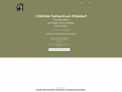 corona-test-goch.de snapshot
