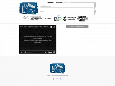 wearexperimenting.co.uk snapshot