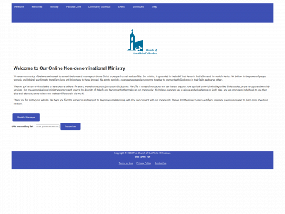 churchofthewhitechihuahua.org snapshot