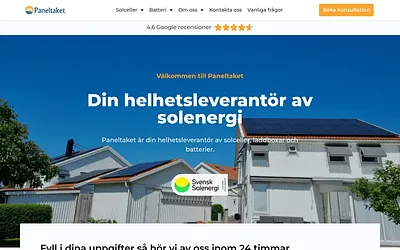 paneltaket.se snapshot