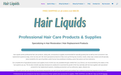 hairliquids.com snapshot